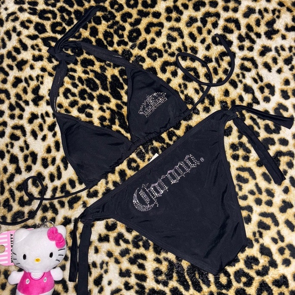 corona beer studded vintage bikini (sale ENDS on August 26th at 12 AM) - Picture 1 of 8